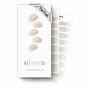 Ohora Sparkle Glam Manicure Semi Cured Gel Nail Strips Glitter New Sealed ND039G